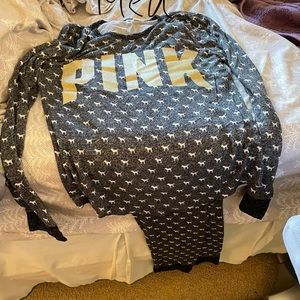 Super soft pink pajamas set